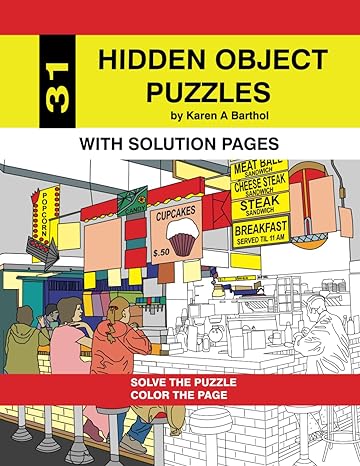 31 hidden objects Puzzle Book Can you find all the objects hidden in the picture?