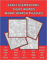 Early Elementary Sight Words Word Search Puzzles with two difficulty levels