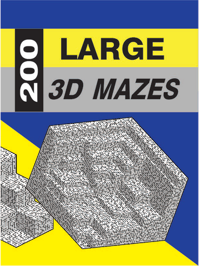 200 Large 3D Mazes Puzzle Book large complex mazes